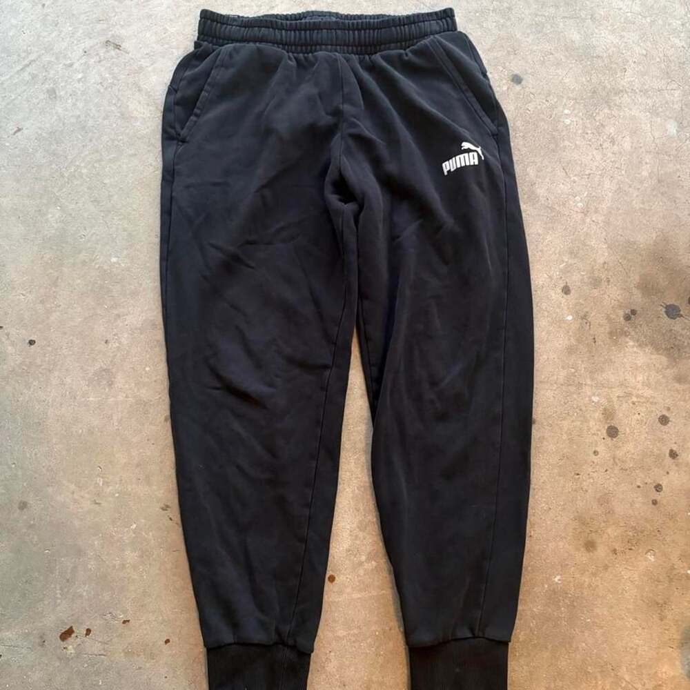 Puma Sweatpants Size L Black Athletic Joggers